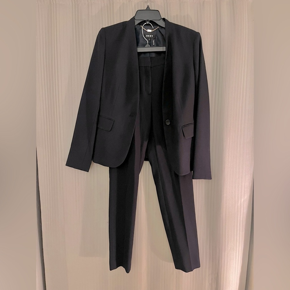 DKNY Dark Navy Blazer & Pants Set